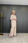 Vildan Rahat Pantolonu Takım Bej