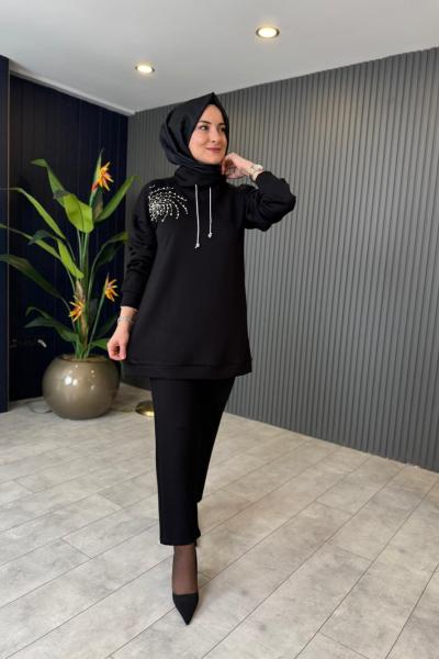 Farah Pantolonlu Takım Siyah