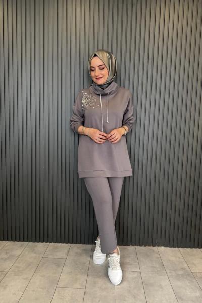 Farah Pantolonlu Takım Gri