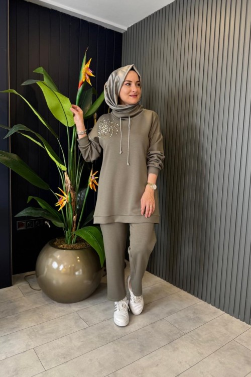 Farah Pantolonlu Takım Haki