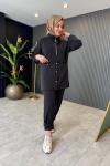 Ceylin Pantolon Takım Siyah