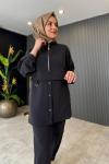 Ceylin Pantolon Takım Siyah