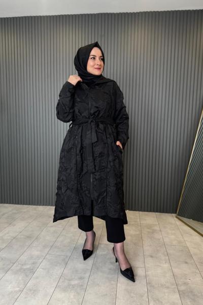 Santana Çok Fermuarlı Kap Siyah