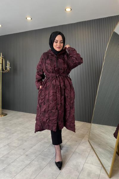 Santana Çok Fermuarlı Kap Bordo