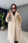 Keçe Oversize Kaban Bej
