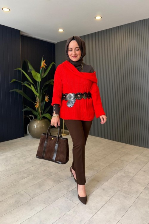 Kumaş Pantolon Kahve