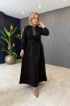 Zımba Taş Detaylı Oysho Elbise Siyah