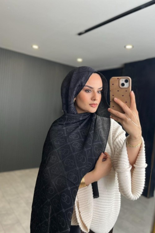 Orhan Desenli Şal Siyah