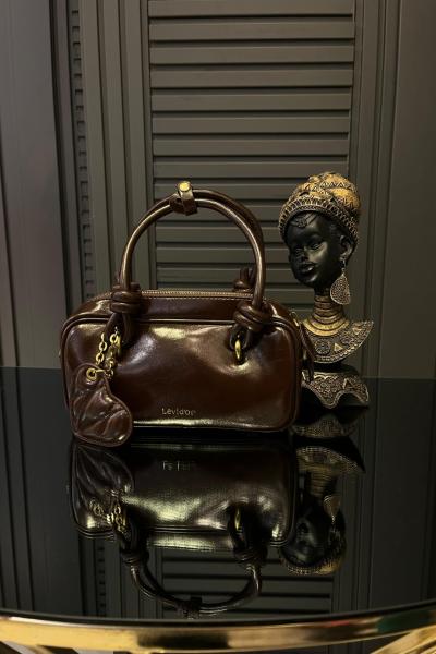 Kalp Detaylı Premium Çanta Acıkahve