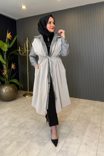 Kazayağı Desenli Kap Taş Rengi