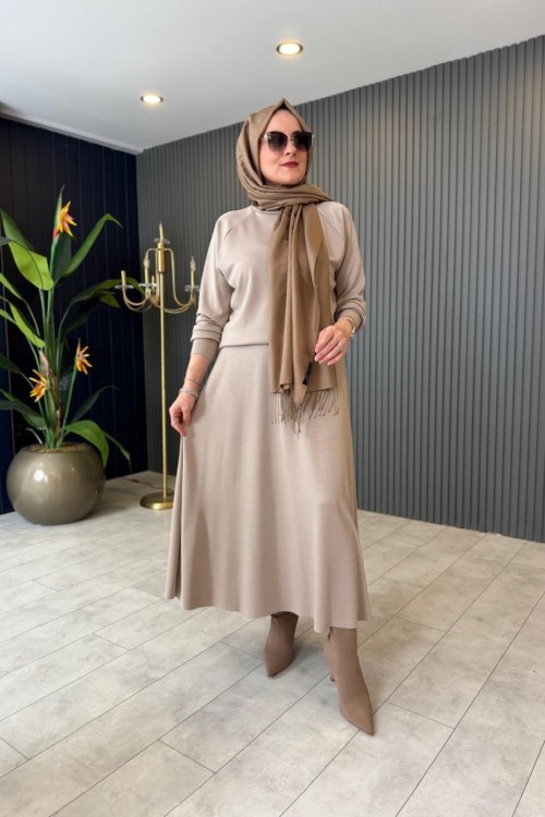 Oysho Etekli Takım Bej