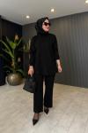 Aylin Rahat Pantolon Takım Siyah