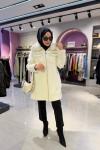 Taş Detaylı Angora Kaban Ekru