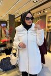 Taş Detaylı Angora Kaban Ekru