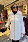 Taş Detaylı Angora Kaban Ekru