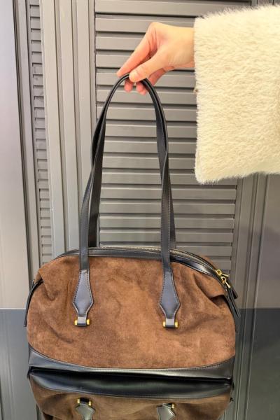 Premium Nubuk Çanta Kahve