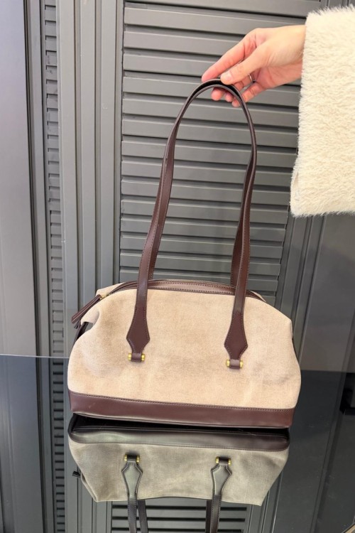 Premium Nubuk Çanta Bej