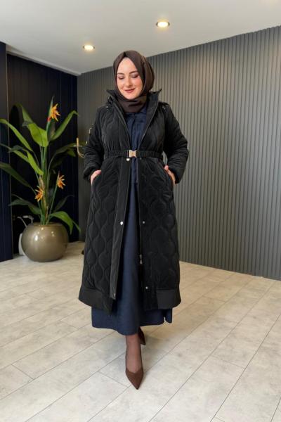 Yanları Fermuar Detaylı Premium Tasarım Mont Siyah
