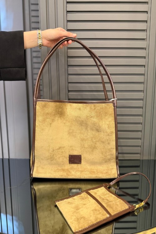 Levidor Nubuk Kare Premium Çanta Camel