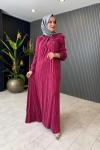 Orhan Özel Tasarım Elbise Fuşya