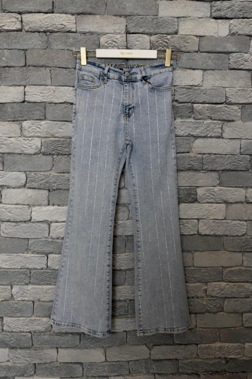 İspanyol Taşlı Pantolon Bebe Mavisi