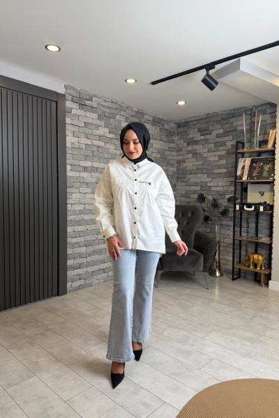 İspanyol Jean Pantolon Bebe Mavisi