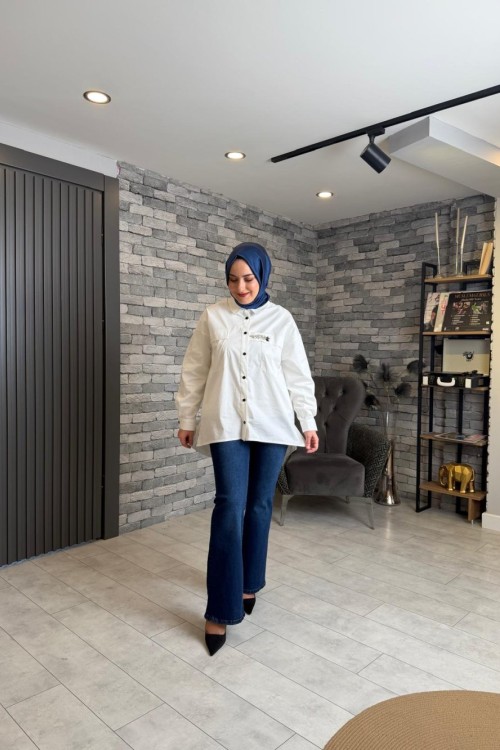 İspanyol Jean Pantolon Lacivert