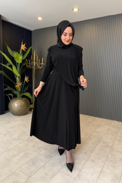 Lazer Kesim Rahat Takım Siyah