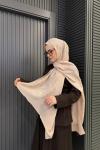 Luvensara Etnik Desen Şal Bej