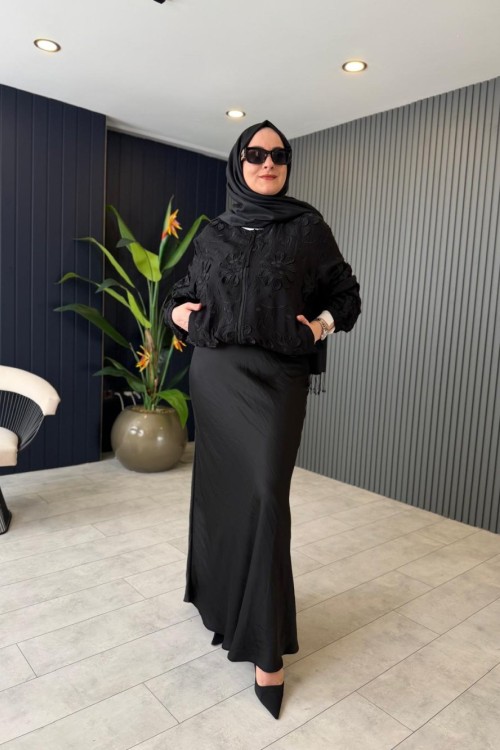 Ceremony Saphire Verev Etek Siyah