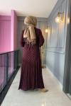 Lidya Elbise Bordo