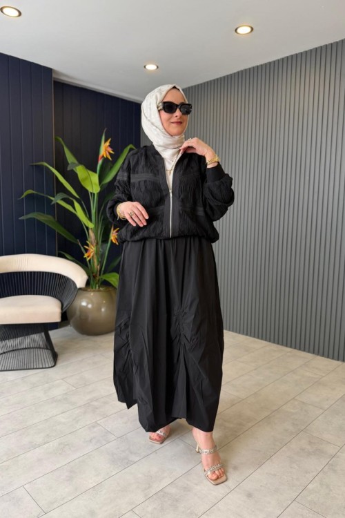 Premium İthal Bomber Ceket Siyah