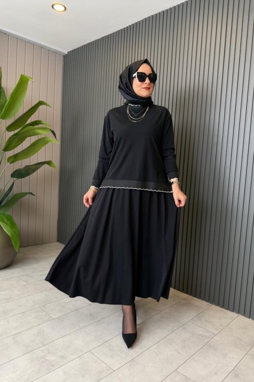 Esra Etekli Takım Siyah