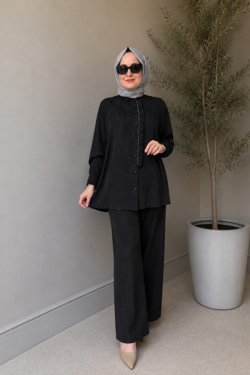 Berfin Pantolon Takım Siyah