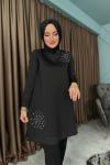 Esra Batik Pantolon Takım  Siyah