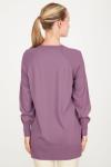 Yanları Yırtmaçlı Rayon Tunik Mor