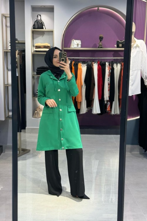 Düğmeli Krep Ceket Benetton