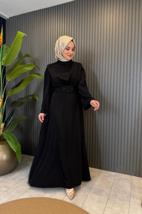 Emerald Elbise Siyah Siyah