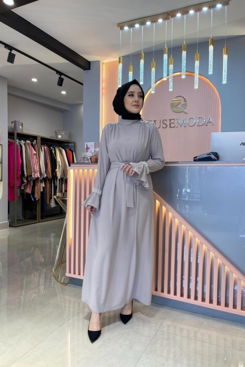 Pearly Elbise Taş Taş Rengi