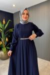 Setrms Elbise Lacivert