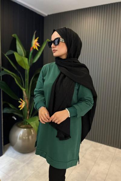 Oysho Kısa Sweat Zümrüt Zümrüt