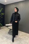 Ceremony Kısa Kot Ceket Siyah Siyah