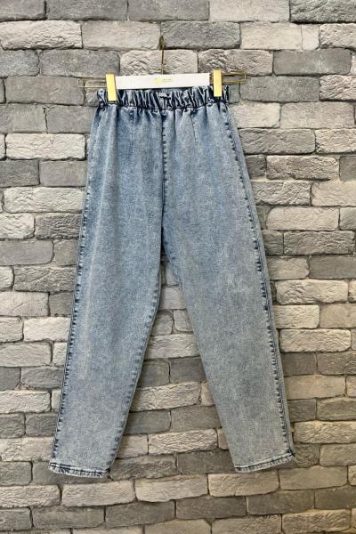 Beli Lastikli Pantolon Bebe Mavisi