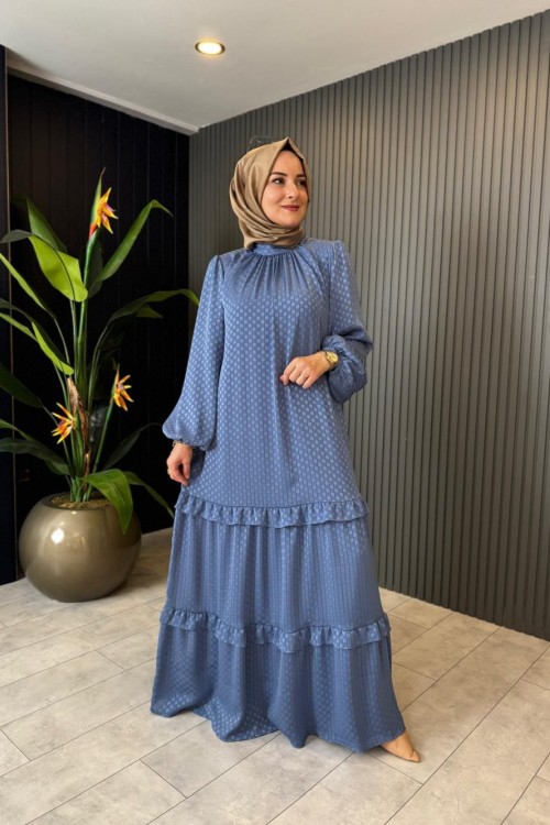 Leyla Elbise Mavi