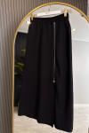 Fermuarlı Etek Siyah