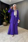 Nilüfer Elbise Mor