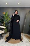 İkili Abaya Takım Siyah