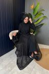 İkili Abaya Takım Siyah