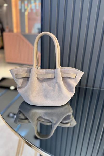 Levidor Süet Vintage Çanta Bej Bej