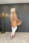 Silvis Taş İşlemeli Tunik Camel